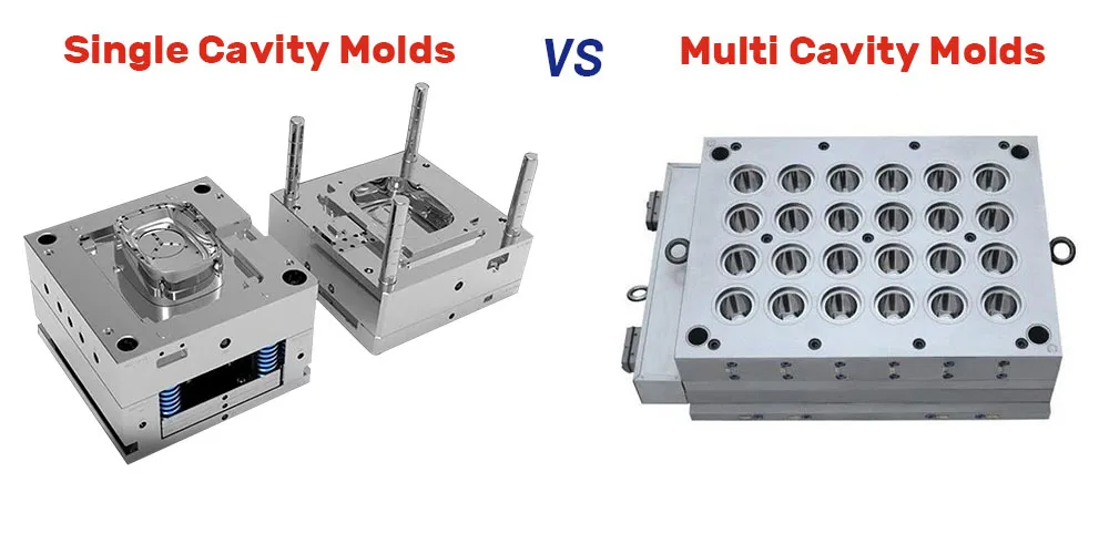 single cavity and multi cavity molds